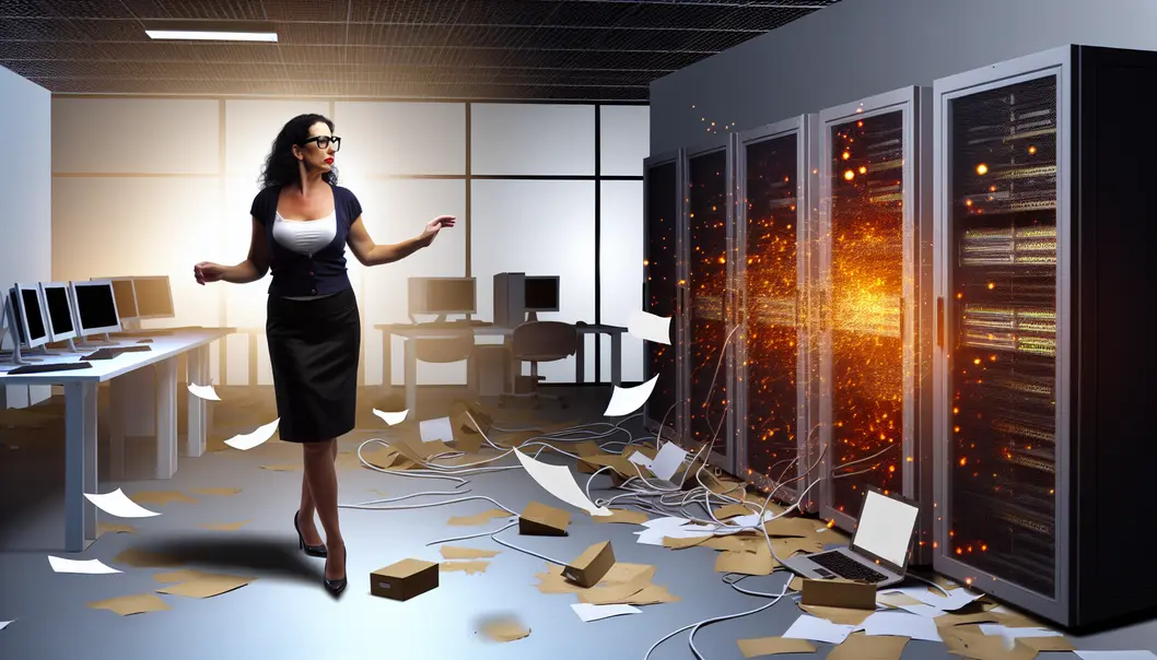 An IT manager plotting the organized chaos with flair.