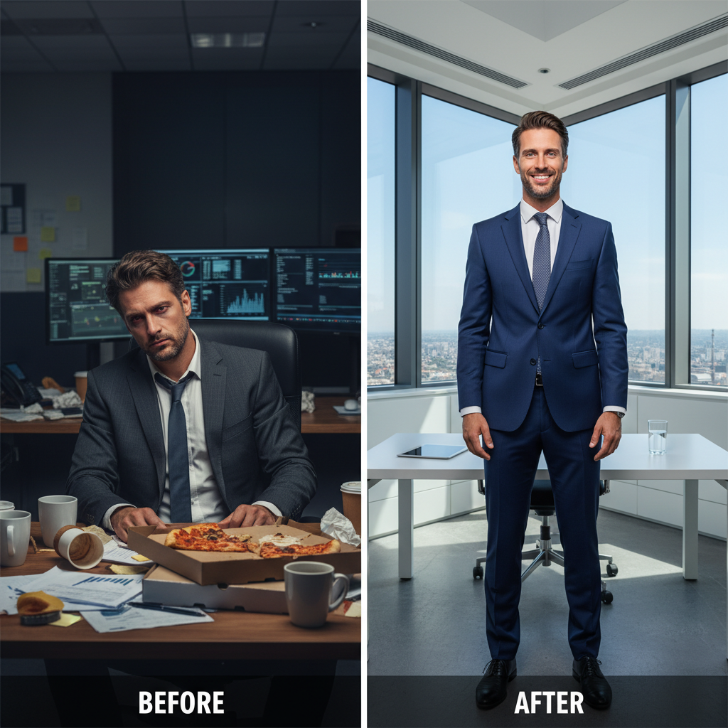 High performance nutrition for C-suite leaders: optimize energy and focus - health blog illustration